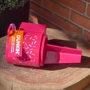 New DUNKIN Limited Edition DRINK AND PHONE BEACH SPRINKLES CUP HOLDER